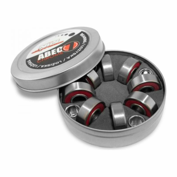 Nils Extreme ABEC-7 RS chromová ložiska pack metal 8 PCS ...