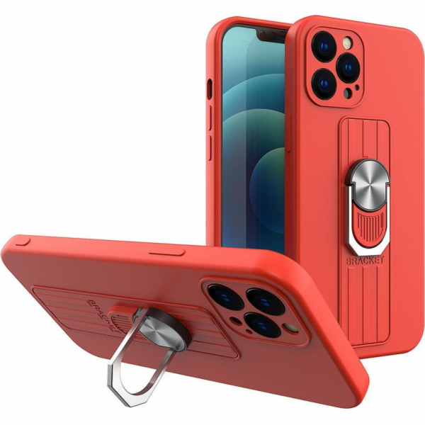 Silikonové pouzdro Hurtel Ring Case s držákem na prst a s...