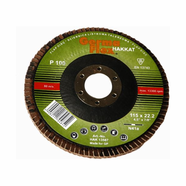 GERMAFLEX lamelový kotouč 115 mm P100 (GLKN41B115-100)
