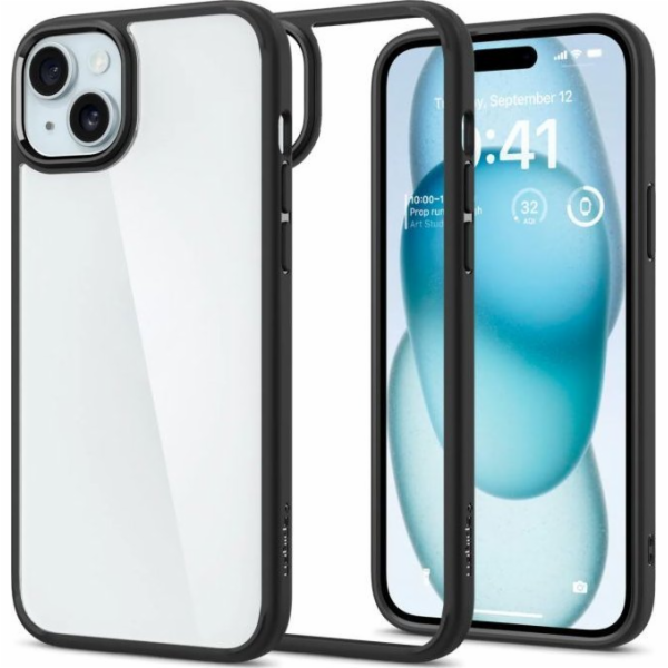 Spigen Crystal Hybrid, matná černá - iPhone 15 Plus