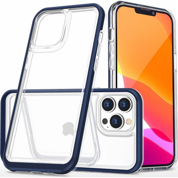 Silikonový kryt Hurtel Clear 3v1 iPhone 14 Pro Max s ráme...