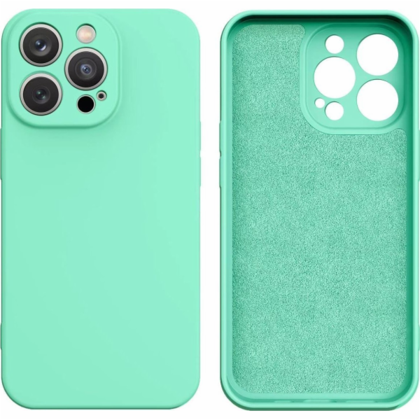 Silikonový obal Hurtel pro iPhone 13 Pro Max, mint zelený...
