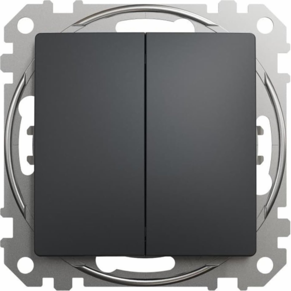 Schneider Electric Sedna Design, Double button, černá ant...
