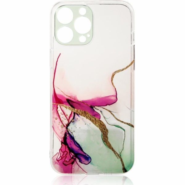 Pouzdro Hurtel Marble Case pro iPhone 12 Pro, mátový mram...