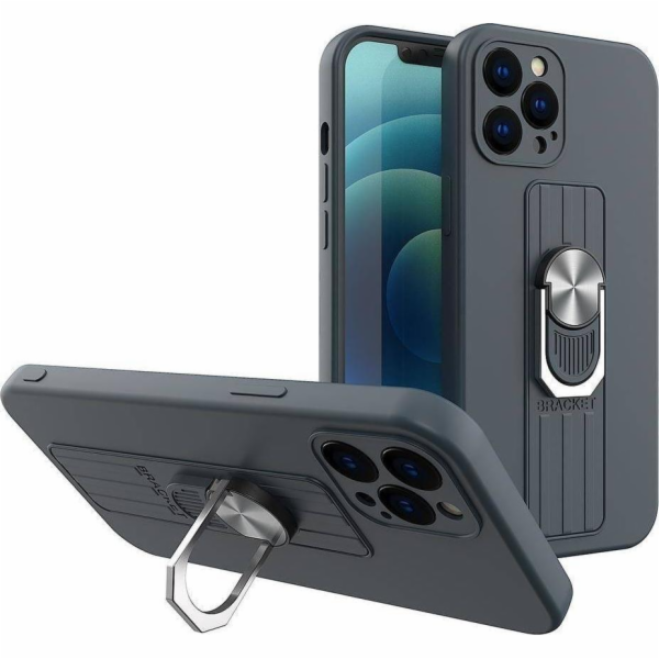 Silikonové pouzdro Hurtel ETUI Ring Case s kroužkem na pr...