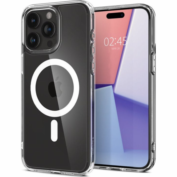 Spigen Crystal Hybrid MagSafe, bílý - iPhone 15 Pro Max