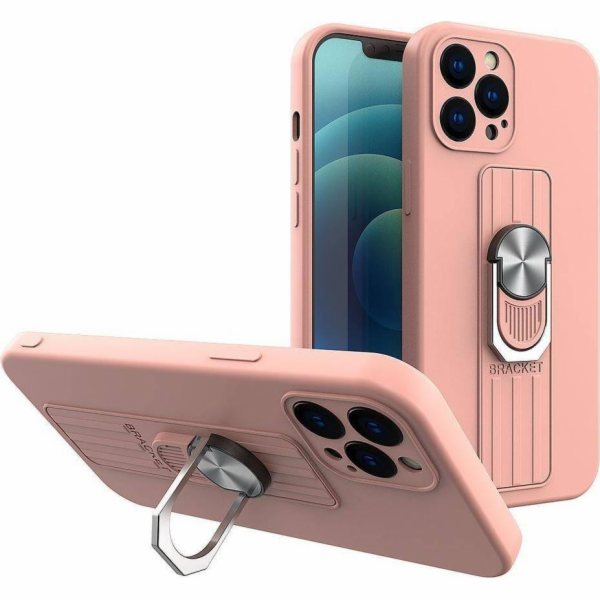 Silikonové pouzdro Hurtel ETUI Ring Case s kroužkem na pr...