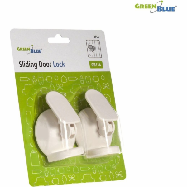 GreenBlue zámek posuvných dveří 2ks (GB116)