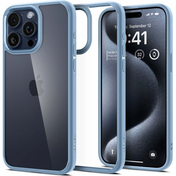 Spigen Crystal Hybrid, sierra blue - iPhone 15 Pro Max