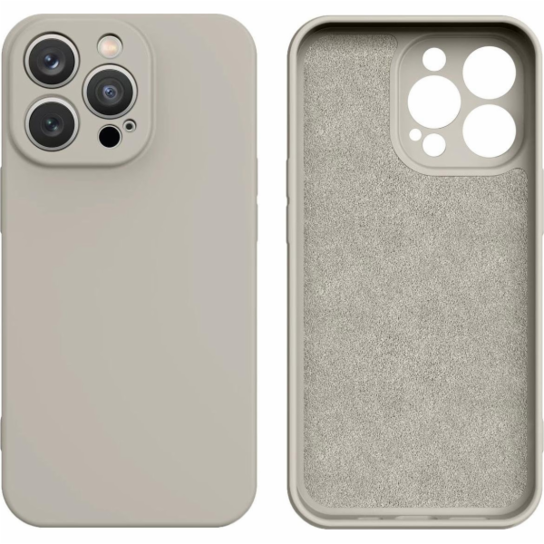 Silikonový obal Hurtel pro iPhone 14 Plus, béžový silikon...