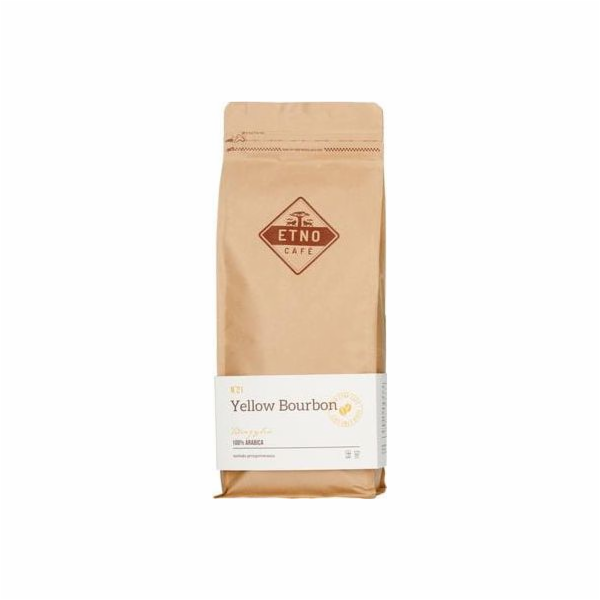 Etno Cafe Brazil Žlutá zrnková káva Bourbon 1 kg