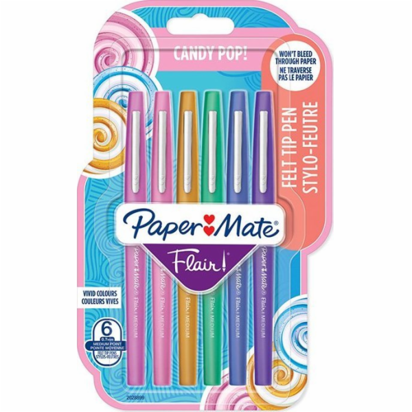 Paper Mate PAPER MATE Faserschreiber Flair 6er Candy Pop ...