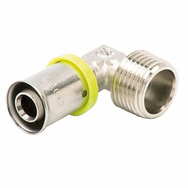 Koleno 873410A lisované 16x2,00-1/2" vnější závit