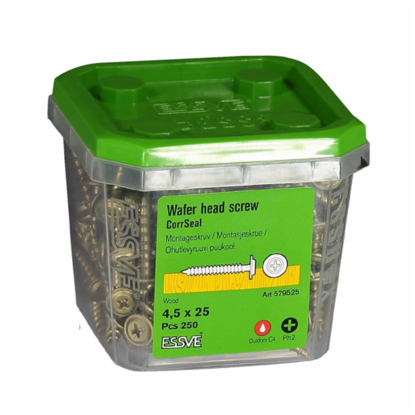 Vruty do dřeva, 4,5 x 25 mm, 250 ks.