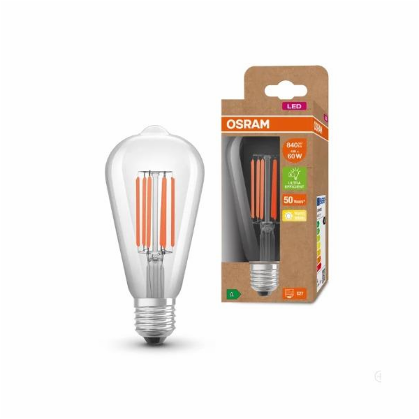 LED LAMPA, ST64, E27, 4W, 830, 840LM, FILAMENTINE, ULTRA