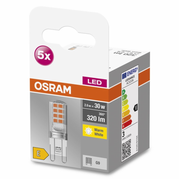LEMP LED G9 2,9W 870 320LM
