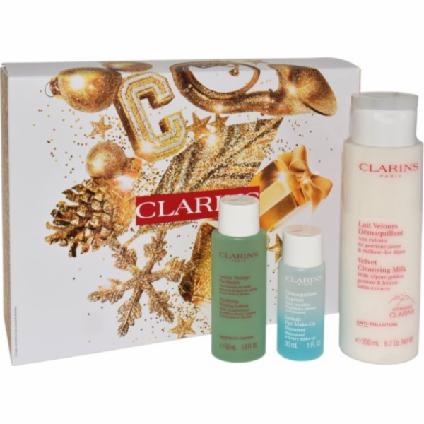 Clarins CLARINS SET (SAMETOVÉ ČISTÍCÍ MLÉKO 200ML + Okamž...