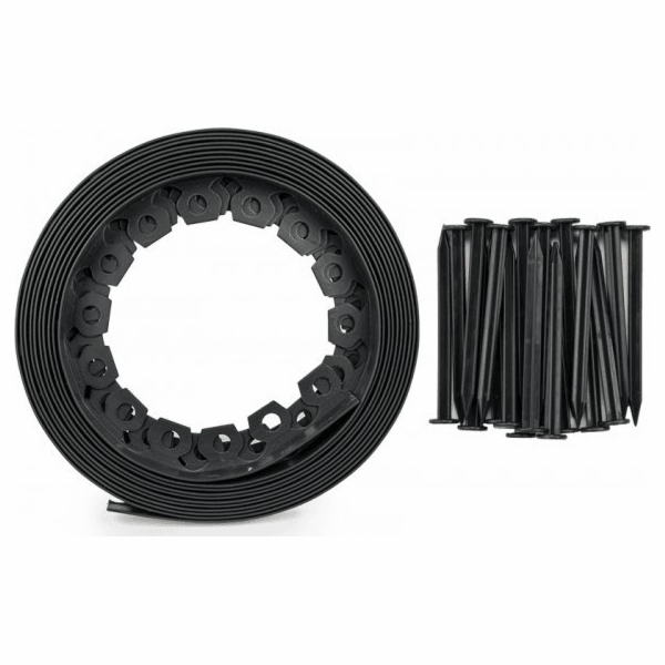 Sada okrajů trávníku Bradas EASY BORDER - 40mm černá