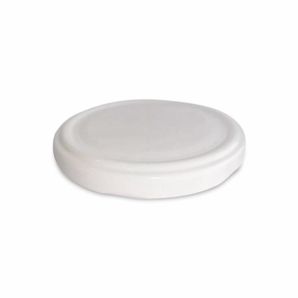 Skleněná poklice Okko, bílá, O10 cm, 10 ks.