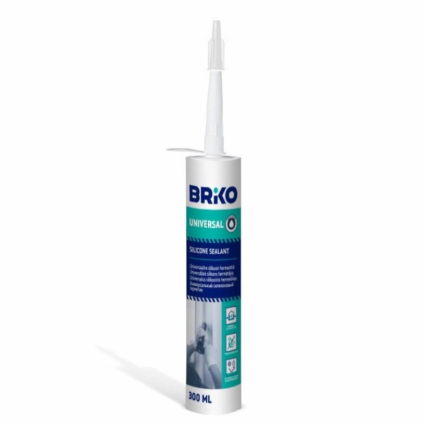 Univerzální tmel Briko 300ml, bílý