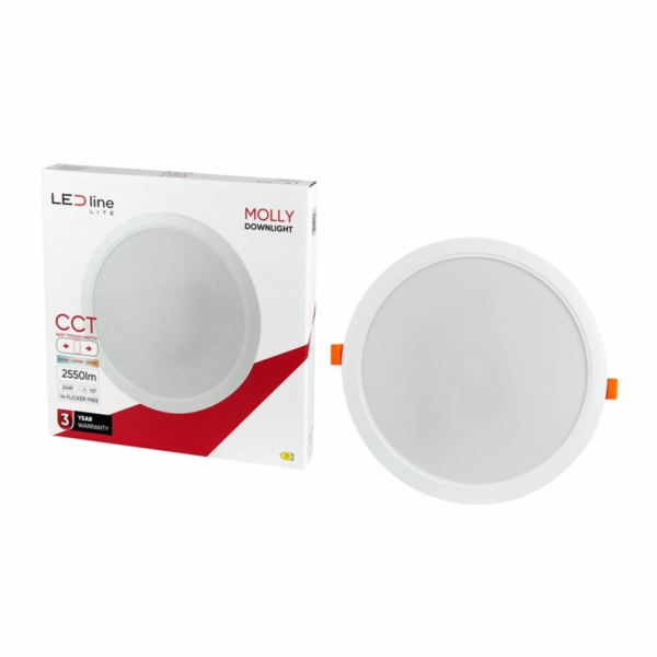 Vestavěné světlo LED Line MOLLY, 24W, 3000-6000°K, LED