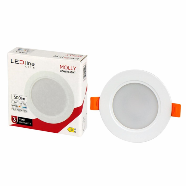 Vestavné svítidlo LED Line MOLLY, 5W, 4000°K, LED