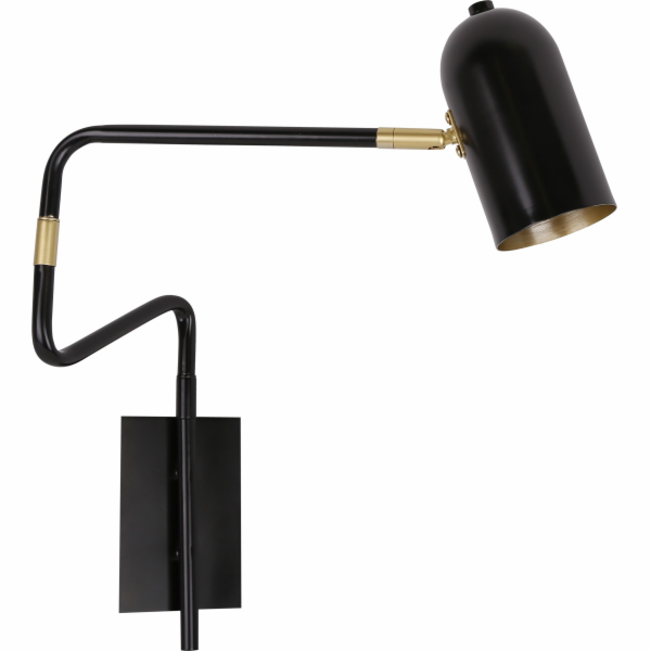 Nástěnná lampa Candellux Černá kancelářská nástěnná lampa...