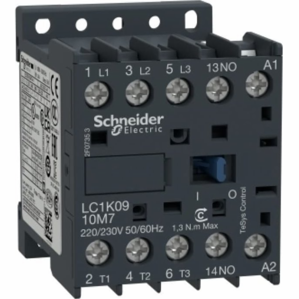 Schneider Electric Výkonový stykač 9A 3P 230V AC 50Hz 1Z ...