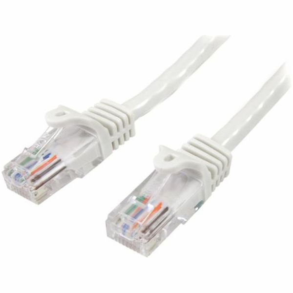 StarTech RJ-45 Cat5e samec-samec 5m bílá (45PAT5MWH)