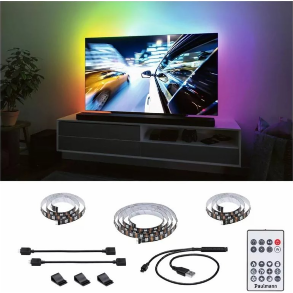 Sada LED TV pásku 55 palců USB + dálkový ovladač Dynamic ...