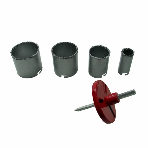 Stříbrná Tungsten fréza 33-73mm 4 kusy (0550)