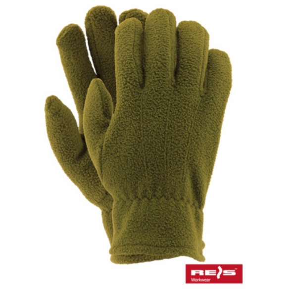 Fleece rukavice Reis olivová 8 (RPOLAREXO8)