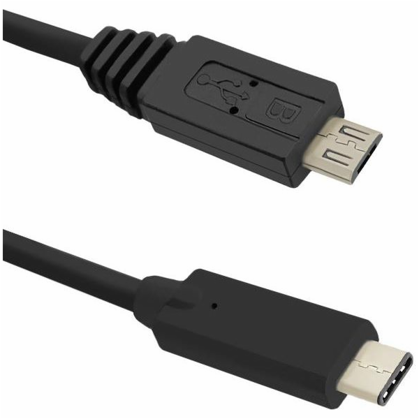 Qoltec USB-A - microUSB USB kabel 1,2 m černý (50476)