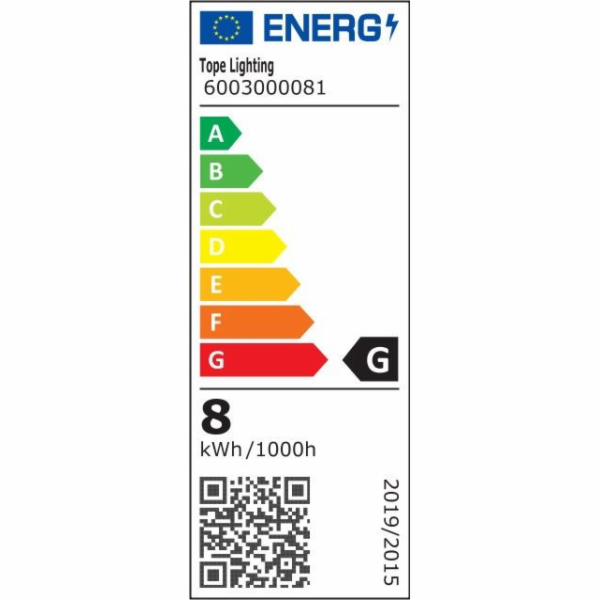 Vestavná lampa Tope Split, 8W, 3000°K, LED, černá