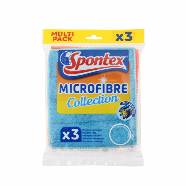 Utěrky z mikrovlákna s pěnou Spontex Multipack, 3 ks.