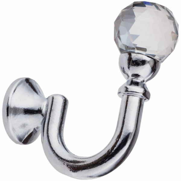 Držák na záclony DOMOLETTI MINI CRYSTAL, chrom