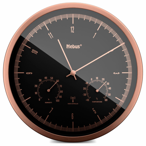 Mebus 19778 radio wall clock  with Thermo-Hygrometer