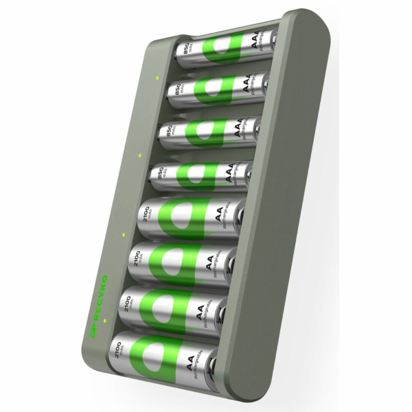 GP ReCyko E821 8-fach Rundzellen Ladegr+4xAA 2100mAh/ 4xA...