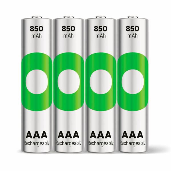 1x4 GP ReCyko NiMH Batteries AAA 850mAH, ready to use