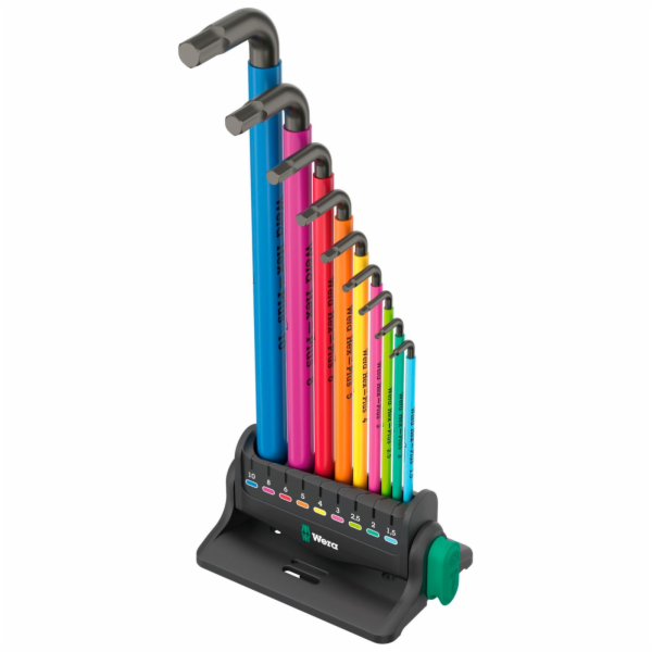 Sada 3 úhlových klíčů Wera 950/9 Hex-Plus Multicolour, 9d...
