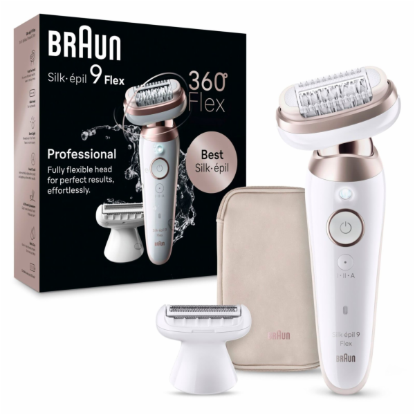 Braun Silk-épil 9 Flex 9-030 3D 40 pinzeta/pinzety Růžová...