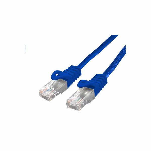 C-TECH kabel patchcord Cat6, UTP, modrý, 0,5m