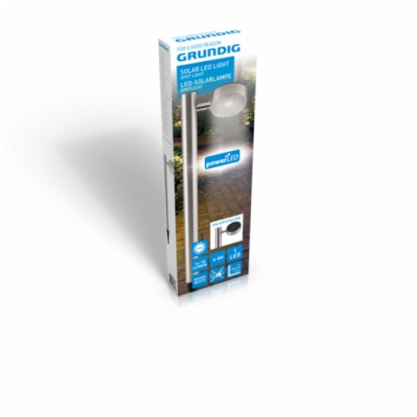 Solární LED lampa zahradní 8,6x65x16cm ED-289639