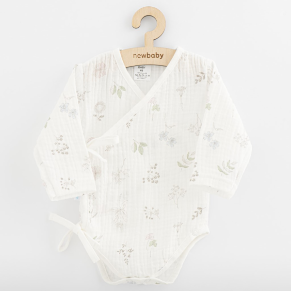 Kojenecké mušelínové body s bočním zapínáním New Baby  Zo...