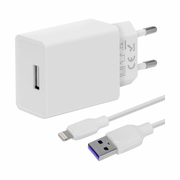 OBAL:ME Cestovní Nabíječka USB-A 10W + USB-A/Lightning Ka...