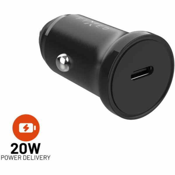 Nabíječka FIXED s USB-C výstupem a podporou PD, 20W, černá
