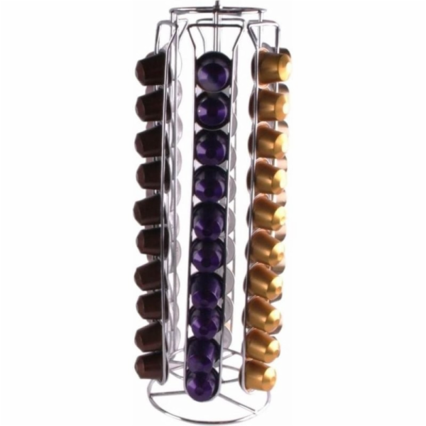 Držák na kávové kapsle Nespresso 60 ks stříbrný HT-22171379
