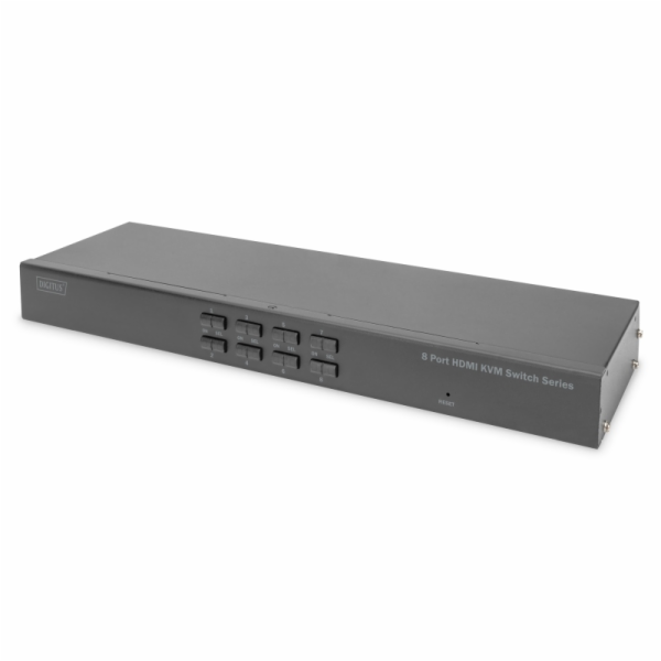 DIGITUS DS-12910 Přepínač HDMI KVM, 8 portů, jeden disple...