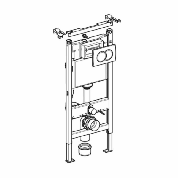 Geberit Duofix Delta01 rám 112cm 3v1