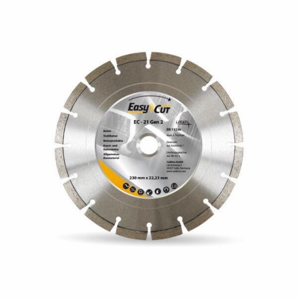 Diamantový řezný kotouč Cedima EC-21,1 125x22x2,1mm